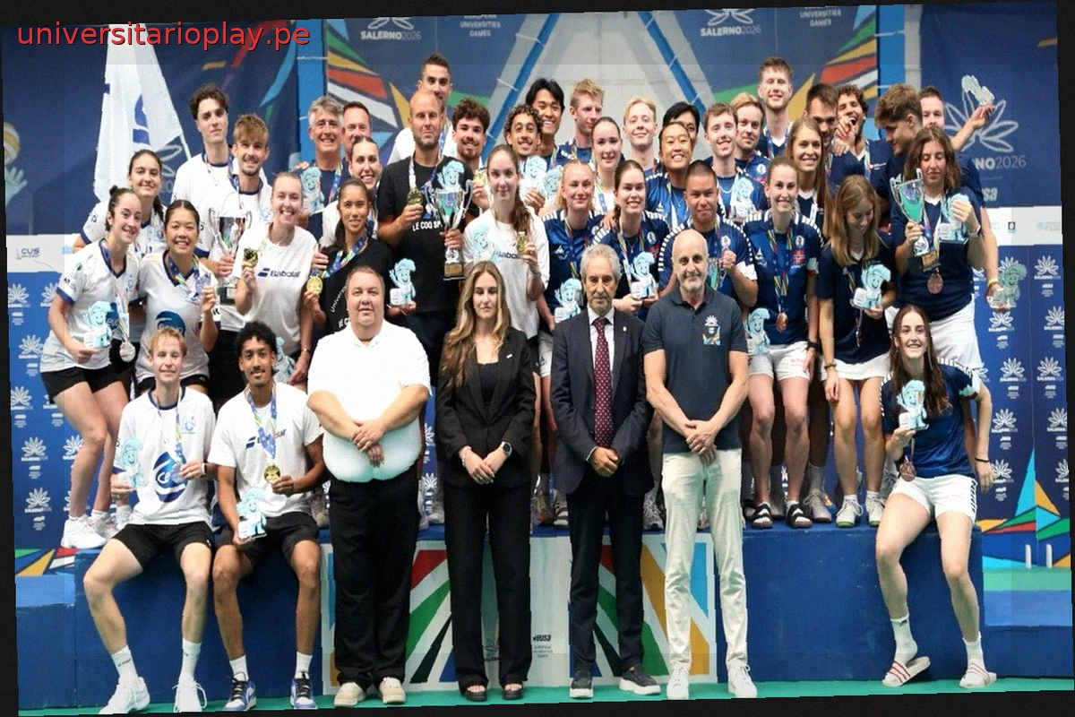 Dominio Francés en Bádminton en los Juegos Universitarios de Salerno